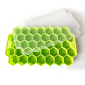 1Pcs Honeycomb 37 Lattice Cube Tray Maker with Lid DIY Ice Mold