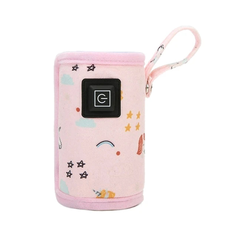 USB Milk Bottle Warmer Infant Bottle Portable Heat Keeper Formula Milk Travel Heating Sleeve for Baby Nursing Bottles