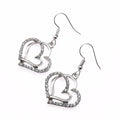 3 Pcs Set Heart Shaped Jewelry Set of Earrings Pendant Necklace for Women Exquisite