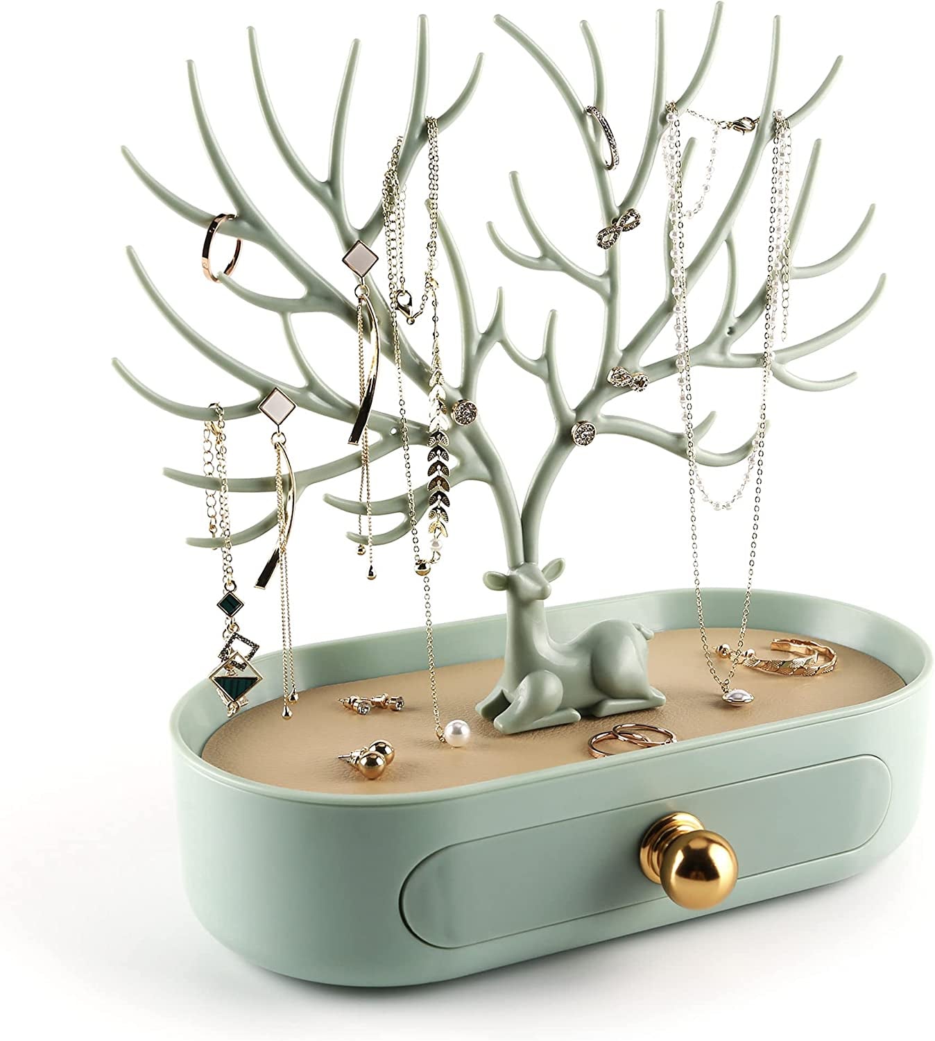 Antlers Jewelry Display Stand with Aluminium Alloy Handle, Tree Tower Rack