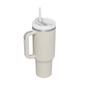 40 Oz Tumbler with Handle Straw Insulated, Stainless Steel Spill Proof Vacuum Coffee Cup Tumbler