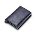 Carbon Fiber Card Holder Wallets Men RFID Black Magic Trifold Leather Slim Mini Wallet 