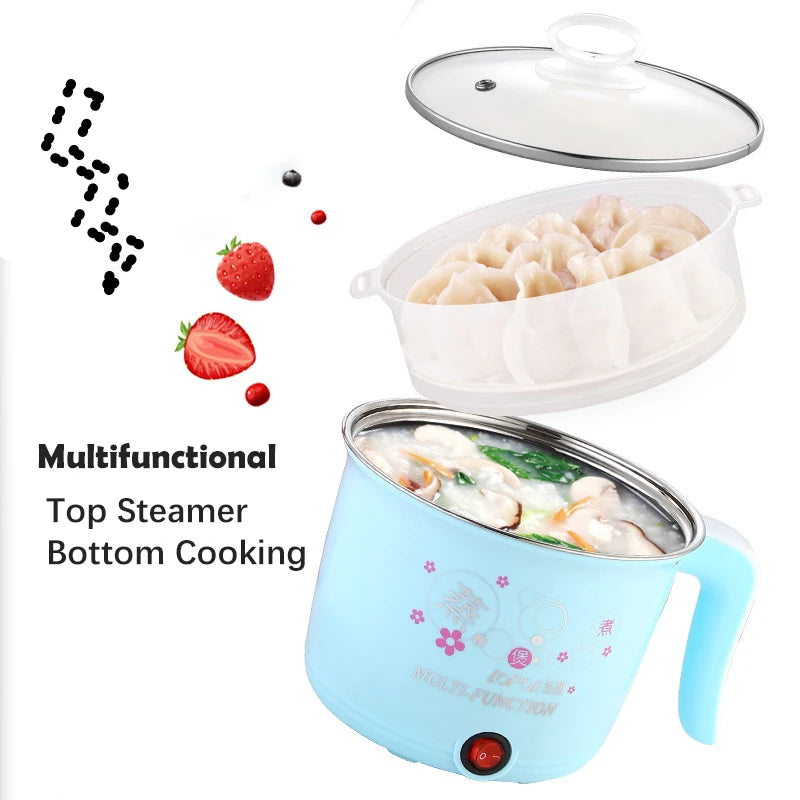 220V/450W Multifunction Electric Cooker Home Hot Pot the New Heating Pan Cooking Pot Machine Mini Rice Cooker Kitchen Appliances