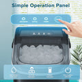 Countertop Ice Maker, Portable Ice Machine with Handle, 26Lbs/24H, 9 Cubes Ready in 6 Mins