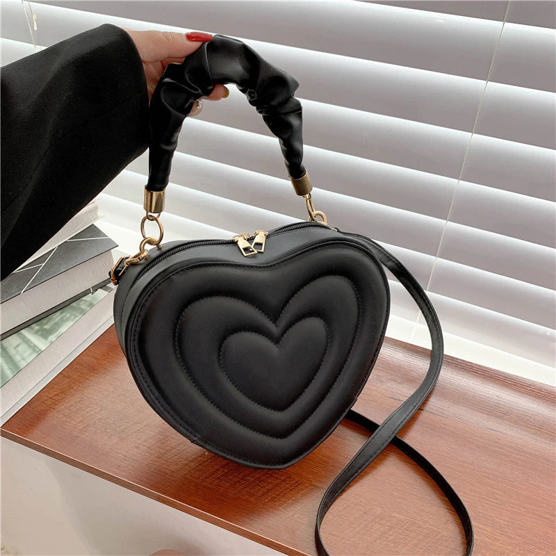 Fashion Love Heart Shape Shoulder Bag Small Handbags Designer Crossbody Bags