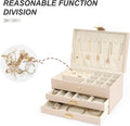 3-Tier with 2 Drawers, Jewelry Boxes Jewelry Holder Organizer, Middle Jewelry Organizers and Storage