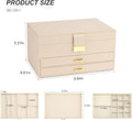 3-Tier with 2 Drawers, Jewelry Boxes Jewelry Holder Organizer, Middle Jewelry Organizers and Storage