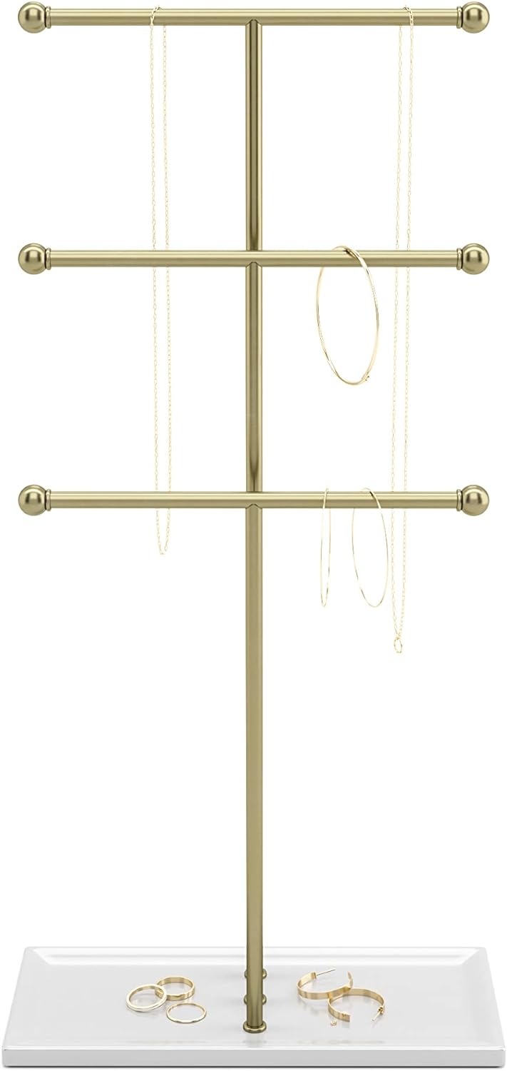 Umbra Trigem Jewelry Stand, Gold