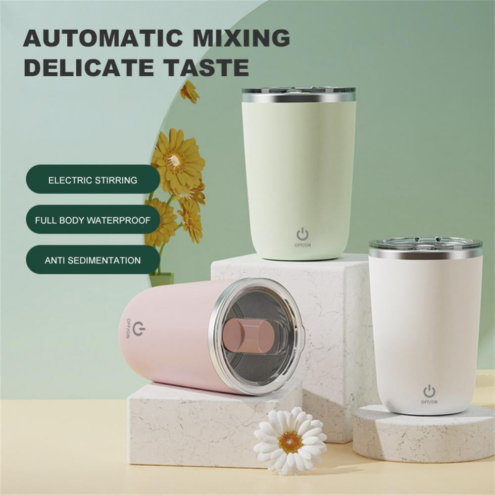 350Ml Automatic Self Stirring Mug Coffee Milk Juice Mixing Cup Electric Stainless Steel Lazy