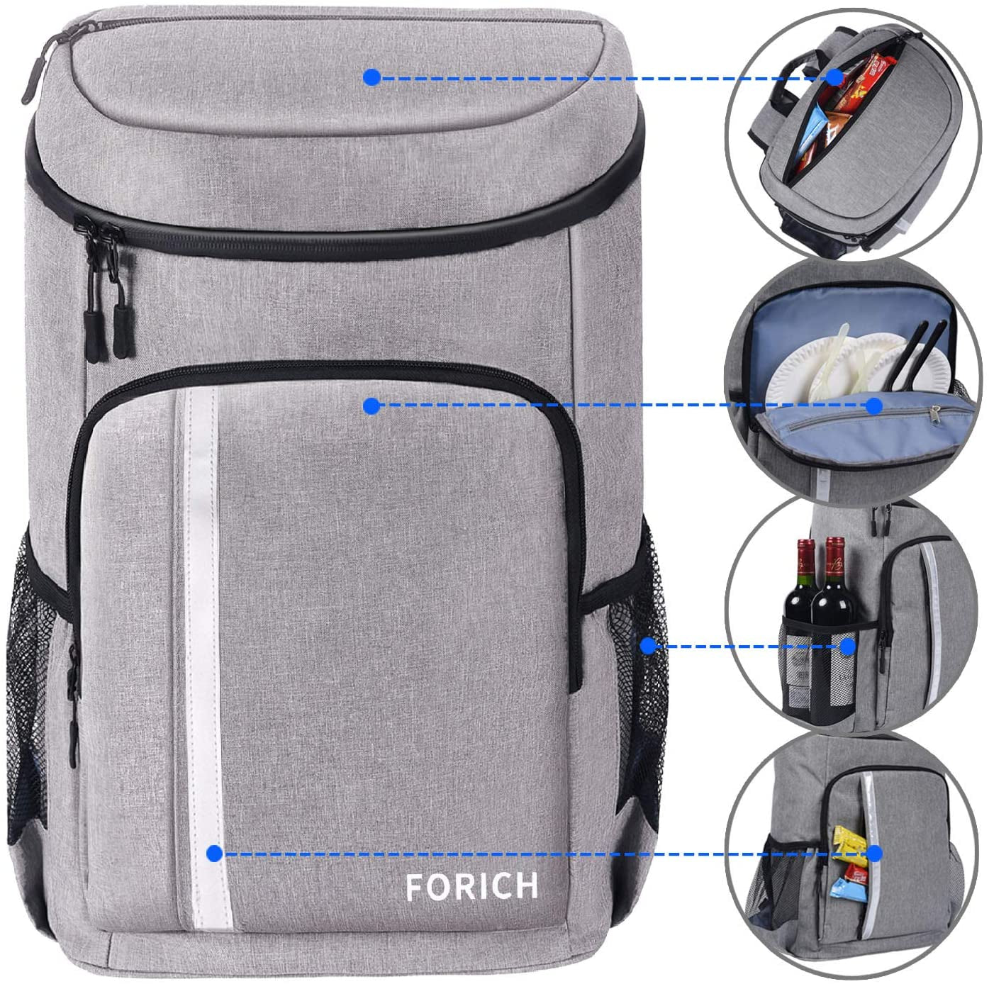 Backpack Cooler Leakproof Insulated Waterproof Backpack Cooler Bag, Lightweight