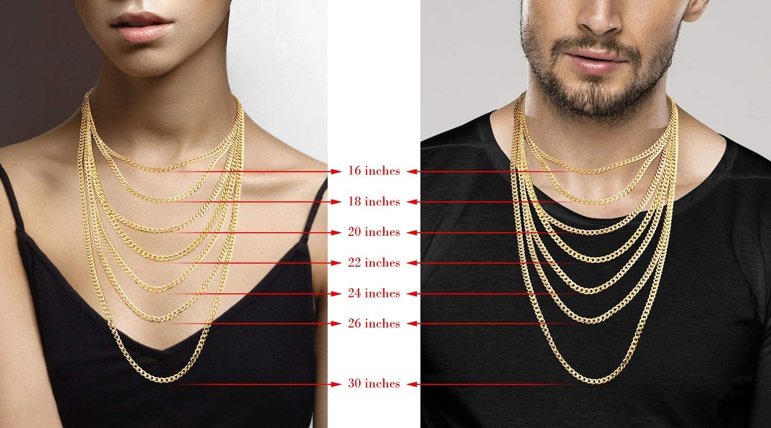 18K Gold over 925 Sterling Silver Italian 5Mm Diamond-Cut Cuban Link Curb Chain Necklace Women Men