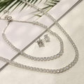 14K Gold/Sterling Sliver Necklace Tennis Bracelet Women Dainty Chocker Crystal for Men/Teen Girls