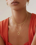 Layered Gold Necklaces for Women, Stackable Dainty 14K Real Gold Plated/Silver Chain Necklace Layering Beach Cute Fashion Pendant Choker Necklaces Trendy Jewelry Set Gifts for Women Teen Girls