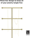 Umbra Trigem Jewelry Stand, Gold