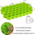 1Pcs Honeycomb 37 Lattice Cube Tray Maker with Lid DIY Ice Mold