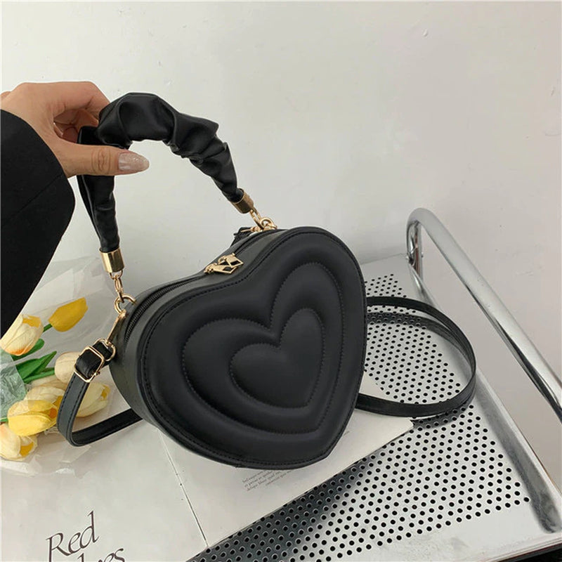 Fashion Love Heart Shape Shoulder Bag Small Handbags Designer Crossbody Bags