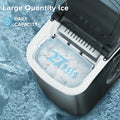 Countertop Ice Maker, Portable Ice Machine with Handle, 26Lbs/24H, 9 Cubes Ready in 6 Mins