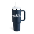 40 Oz Tumbler with Handle Straw Insulated, Stainless Steel Spill Proof Vacuum Coffee Cup Tumbler