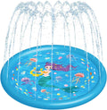 3-In-1 Kids Sprinklers for Outside, Splash Pad for Toddlers & Baby Pool 60