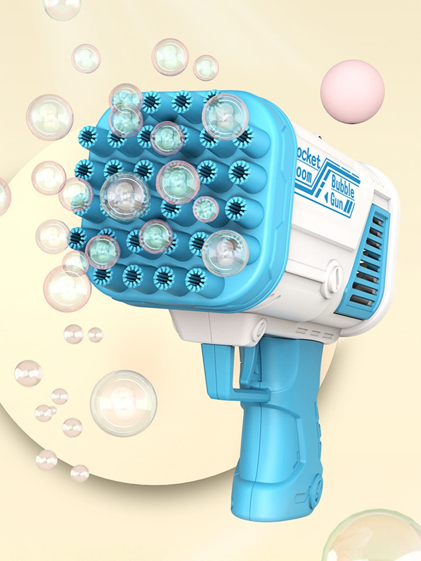 1Pc-32 Hole Space Bubble Gun for Children - Bubble Machine Handheld Gatling Gun Toy