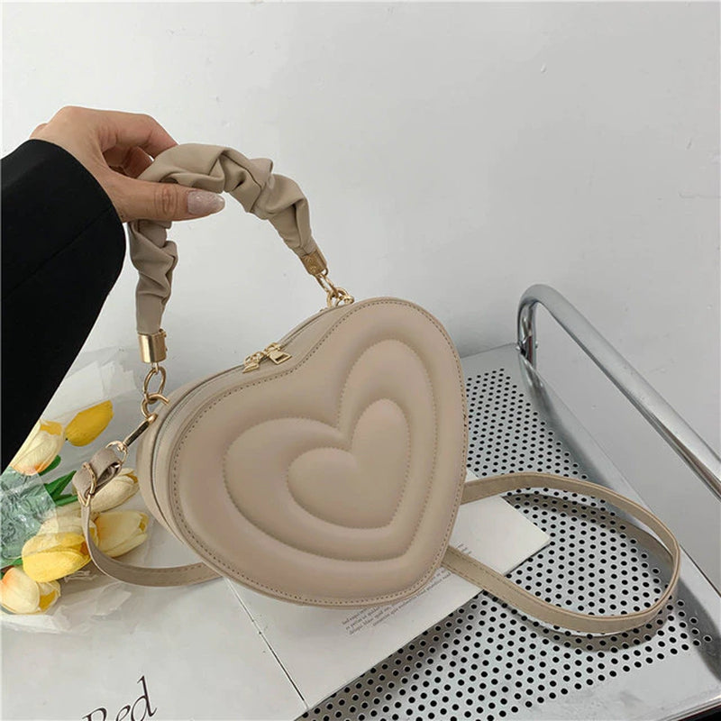 Fashion Love Heart Shape Shoulder Bag Small Handbags Designer Crossbody Bags