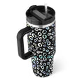 40 Oz Tumbler with Handle Straw Insulated, Stainless Steel Spill Proof Vacuum Coffee Cup Tumbler