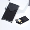 Carbon Fiber Card Holder Wallets Men RFID Black Magic Trifold Leather Slim Mini Wallet 