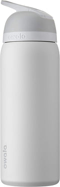 Flip Insulated Stainless Steel Water Bottle with Straw and Locking Lid for Sports and Travel, Bpa-Free, 32-Ounce