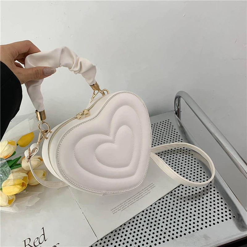 Fashion Love Heart Shape Shoulder Bag Small Handbags Designer Crossbody Bags