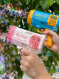 1Pc-32 Hole Space Bubble Gun for Children - Bubble Machine Handheld Gatling Gun Toy