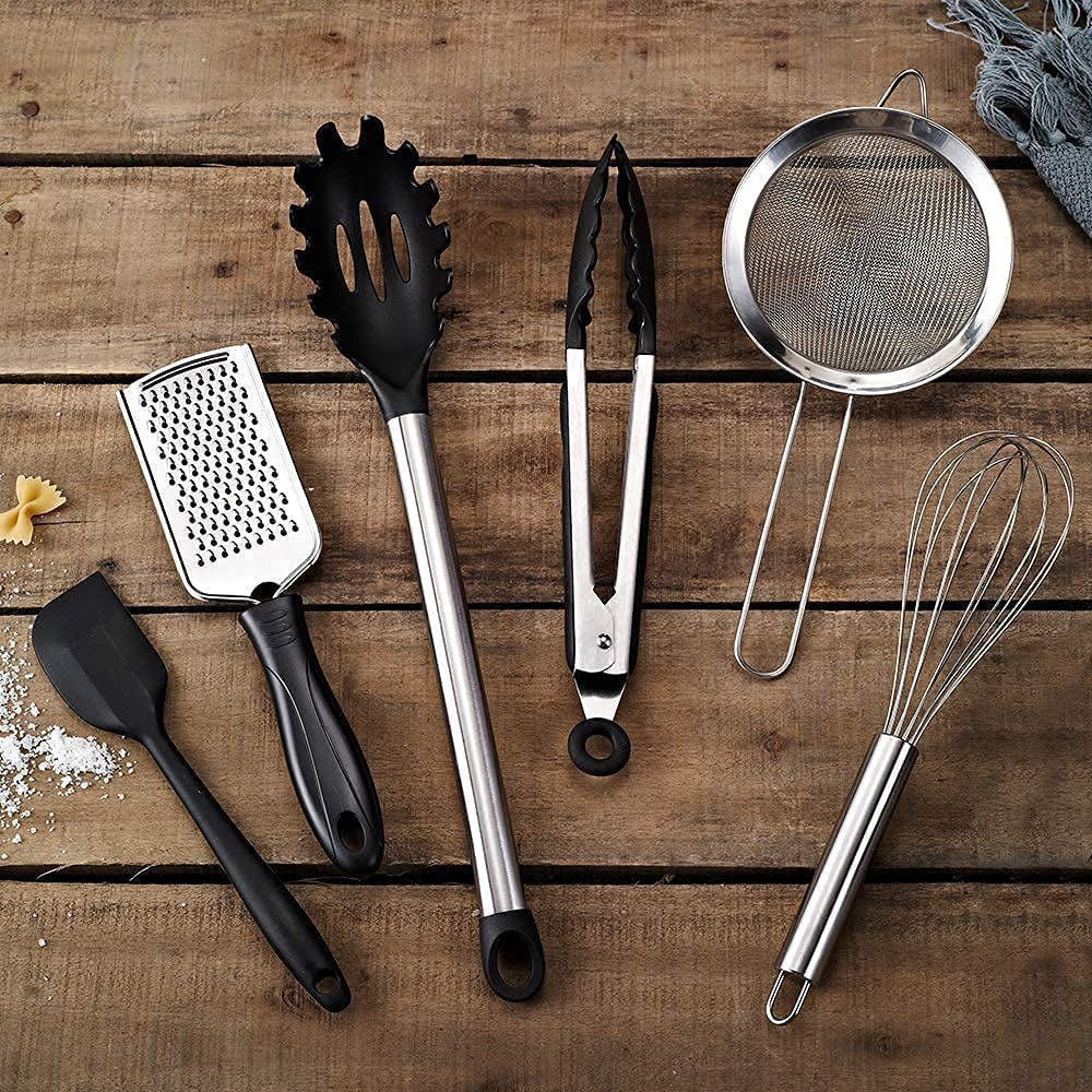 Kithcen Utensil Set 42 Cooking Utensils Set Nylon and Stainless Steel Utensils Set Kitchen Tool Set,Baking